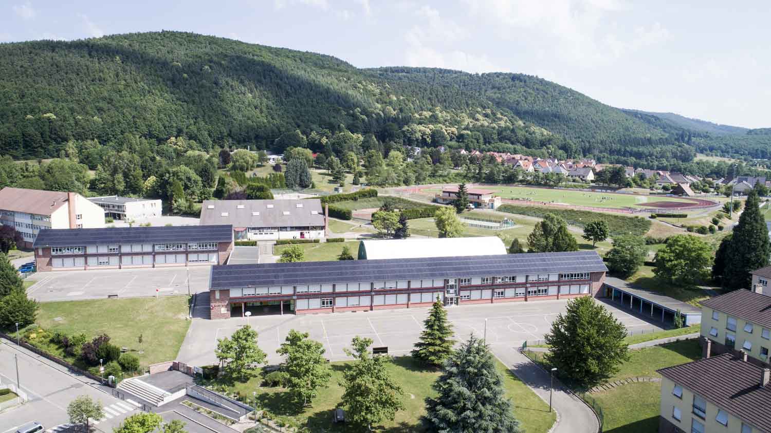 chantier periscolaire maternelle vue aerienne