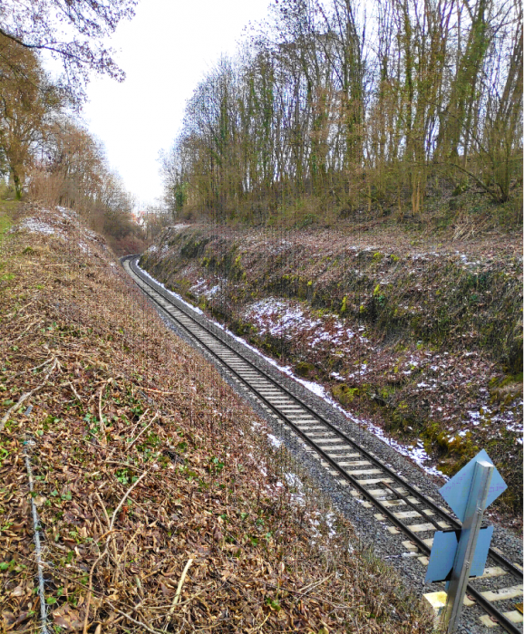 21. Vue sur la ligne de chemin de fer