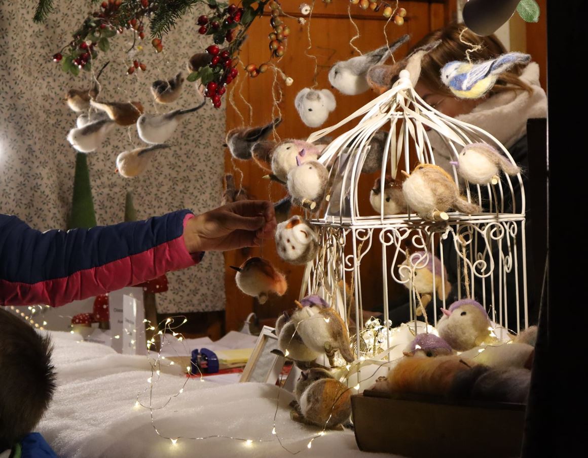 Chalet d'un artisan au marché de Noël de Niederbronn-les-Bains