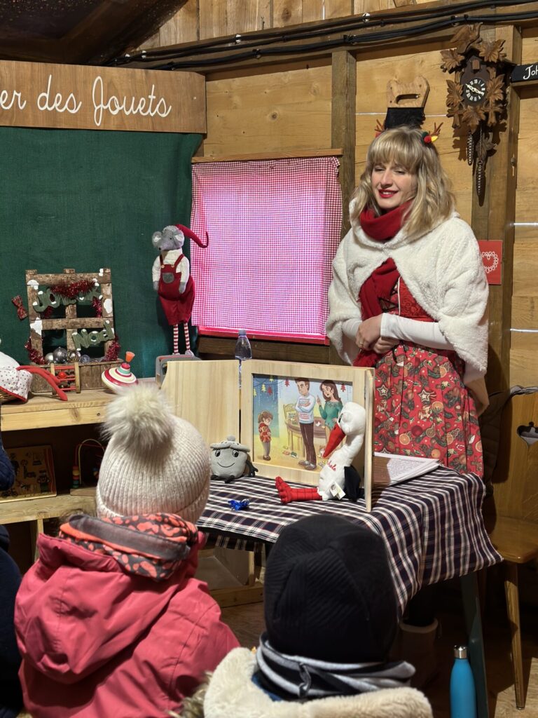 Lecture de contes marché de Noël de Niederbronn-les-Bains