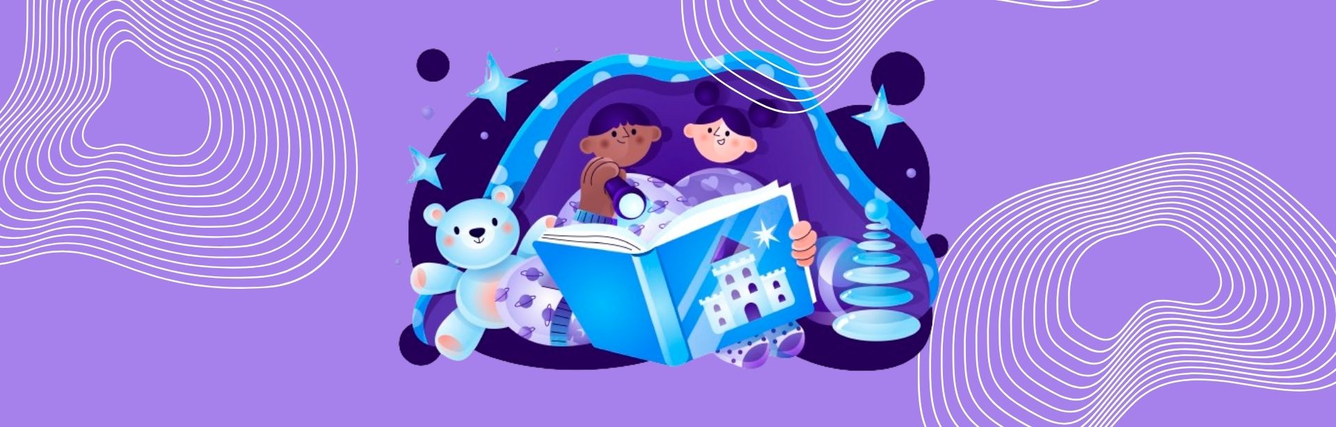 Bannière Lecture de contes et activités Point lecture