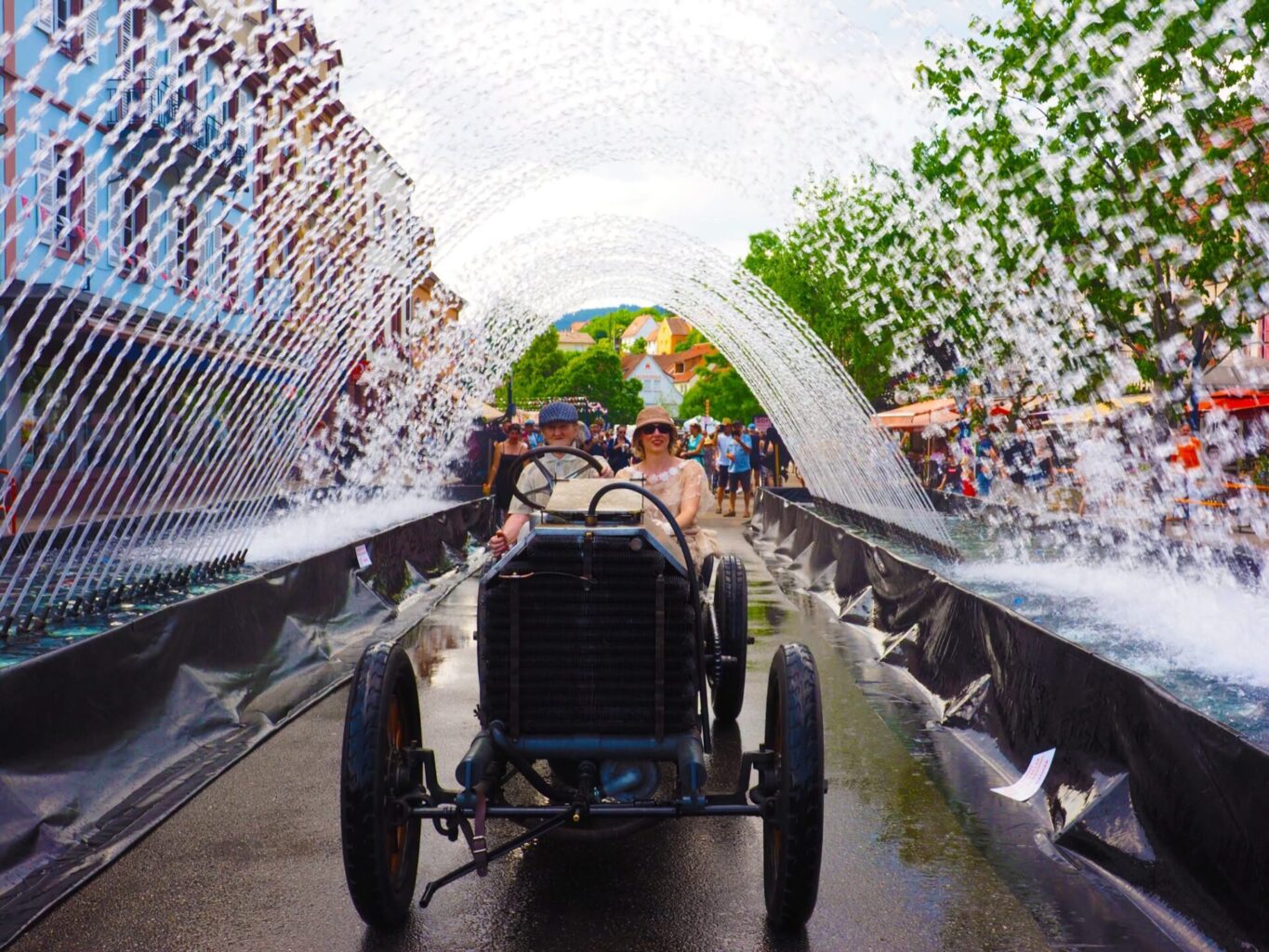 Exposition de voitures anciennes Bugatti/DeDietrich - 100e anniversaire de la Station thermale de Niederbronn-les-Bains